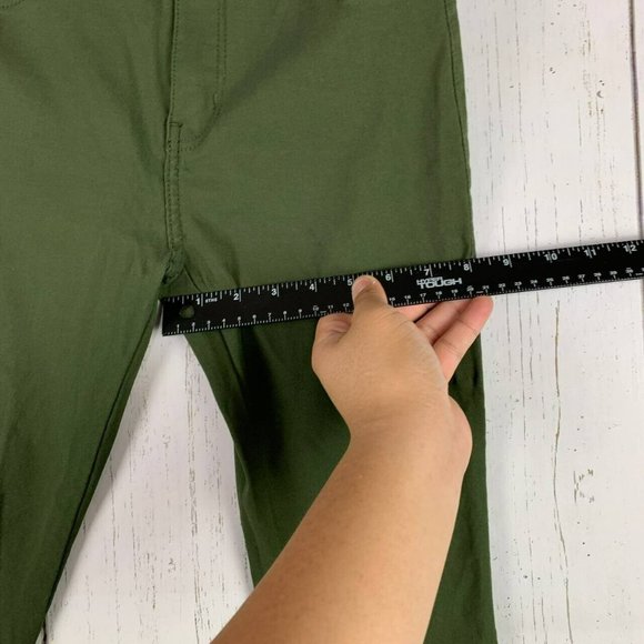 T&Y Large Skinny Fit Stretch Mid Rise‎ Green Jeans Pants Denim Women - Picture 7 of 9
